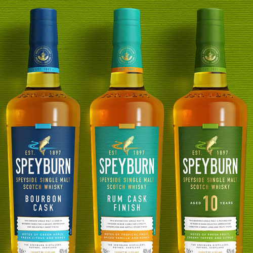 Speyburn Single Malt Scotch whisky lanserar en ny färgstark design