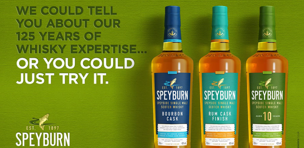 Speyburn Single Malt Scotch whisky lanserar en ny färgstark design